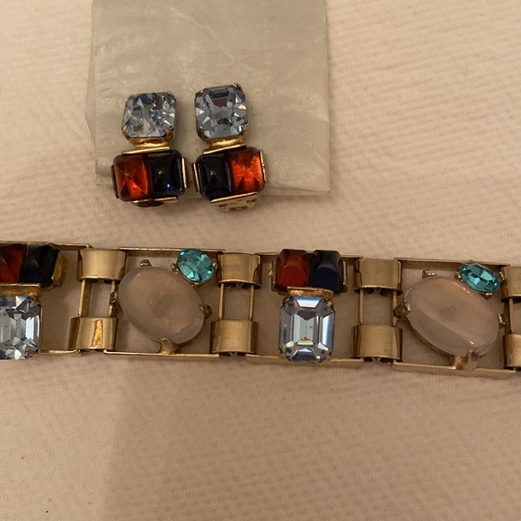 Vintage 1960’s bracelet/clip earrings set - Picture 4 of 8